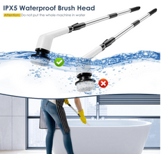 Cordless Electric Spin Scrubber with Multiple Brush Heads