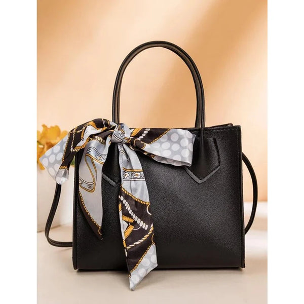 Minimalist Scarf Decor Satchel Bag