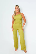 Katie Olive Straight Leg Trousers