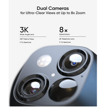 eufy Security S340 SoloCam Wireless Outdoor Security Camera with Dual Lens and Solar Panel