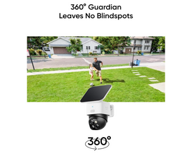 eufy Security S340 SoloCam Wireless Outdoor Security Camera with Dual Lens and Solar Panel