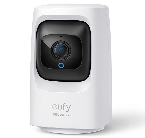 eufy Security Solo IndoorCam P24 4MP Pan & Tilt Wi-Fi Security Camera with Night Vision.