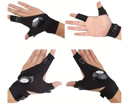 LED Flashlight Gloves for Night Work, Camping, and Outdoor Activities