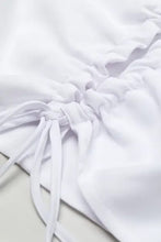 H&M Pleated Crop Blouse White - BEAUTY BAR