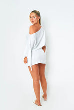 Louise White Wrap Over Detail Mini Skirt