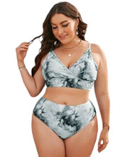 Black Two-Piece Tie Dye Bikini Swimsuit Set - BEAUTY BAR