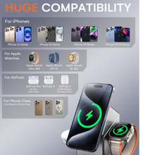 MAXCO Geometry Qi2 3-in-1 MagSafe Wireless Charger