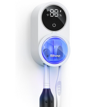 Bitvae Toothbrush Cleaner & Holder: UV-C Cleaning and Air Drying Wall Mount with LED Smart Screen