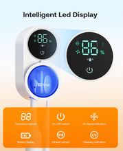 Bitvae Toothbrush Cleaner & Holder: UV-C Cleaning and Air Drying Wall Mount with LED Smart Screen