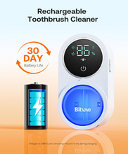 Bitvae Toothbrush Cleaner & Holder: UV-C Cleaning and Air Drying Wall Mount with LED Smart Screen