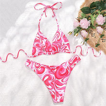 Halter Triangle Tie Side Bikini Set Two Pieces - BEAUTY BAR