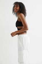 H&M Crinkled Cut-Out Top Black - BEAUTY BAR