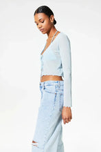H&M Mesh Cardigan Light Blue - BEAUTY BAR