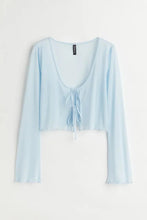 H&M Mesh Cardigan Light Blue - BEAUTY BAR