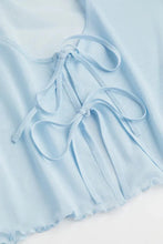 H&M Mesh Cardigan Light Blue - BEAUTY BAR