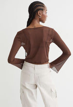 H&M Mesh Cardigan Light Brown - BEAUTY BAR