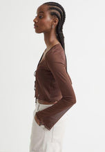 H&M Mesh Cardigan Light Brown - BEAUTY BAR