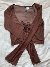 H&M Mesh Cardigan Light Brown - BEAUTY BAR