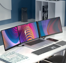 Dual Portable Monitor Setup for Laptops