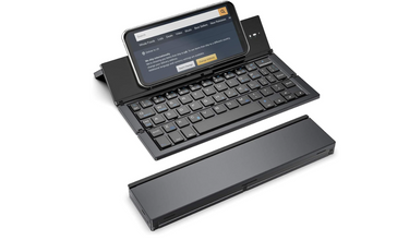 Geyes Portable Folding Bluetooth Keyboard with Stand Holder