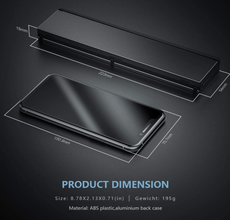 Geyes Portable Folding Bluetooth Keyboard with Stand Holder